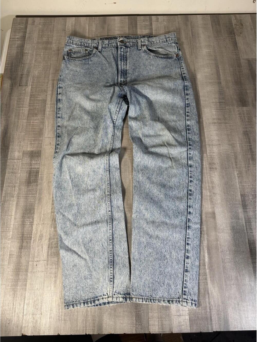Vintage Levi's 505-4822 XX Jeans Mens 40x32 (fits 38x31) Blue Acid Wash 90s USA